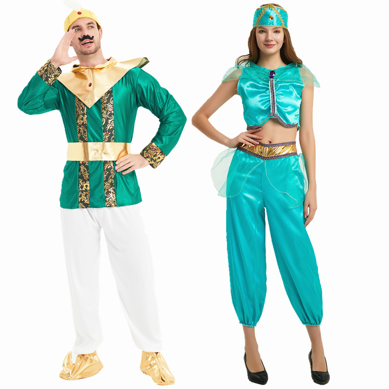 阿拉丁神灯万圣节成人cosplay服装儿童化妆舞会阿拉伯茉莉公主 - 图0