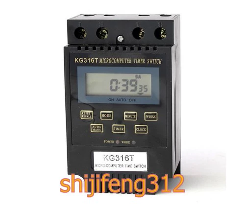 Timer New Product Timer KG316T 220V Micro -Computer Switch Switch 10 Группы программирования уличных огней управление английским