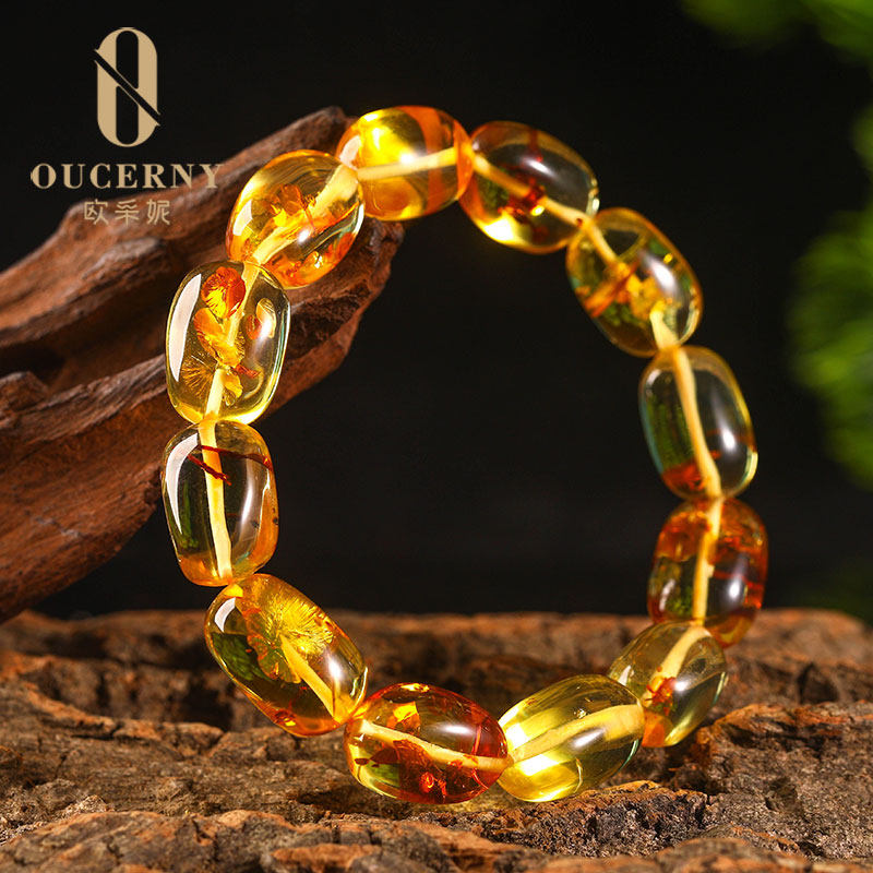 oucerny /欧采妮花珀爆珠手串手链 oucerny欧采妮手饰