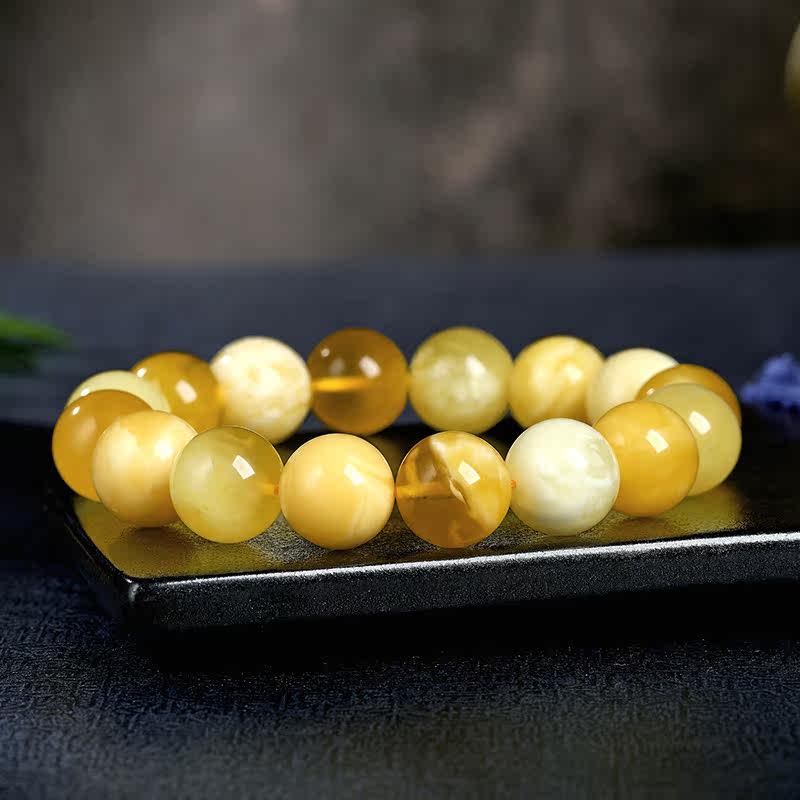 oucerny /欧采妮天然蜜蜡随形手链 oucerny欧采妮手饰