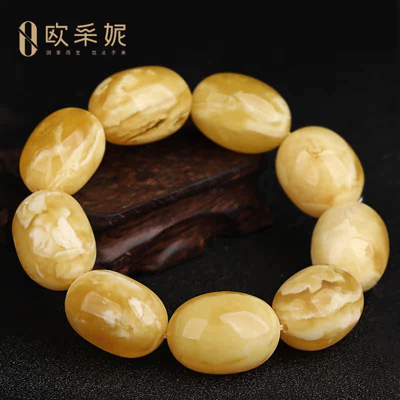 欧采妮妖花蜜蜡枣珠手串天然手链 oucerny欧采妮手饰