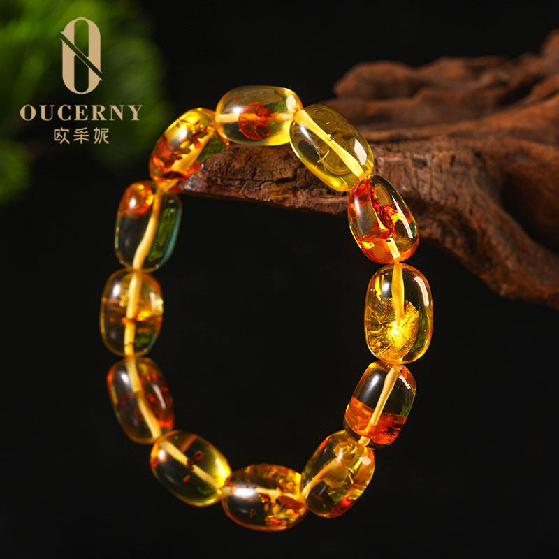 oucerny /欧采妮花珀爆珠手串手链 oucerny欧采妮手饰