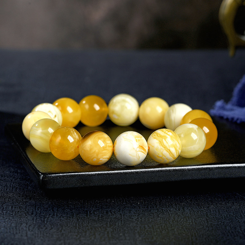 oucerny /欧采妮蜜蜡老行男士手链 oucerny欧采妮手饰