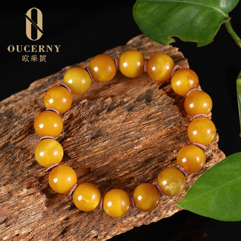 欧采妮【收藏老蜡手串】孤品蜜蜡手串 oucerny欧采妮手饰