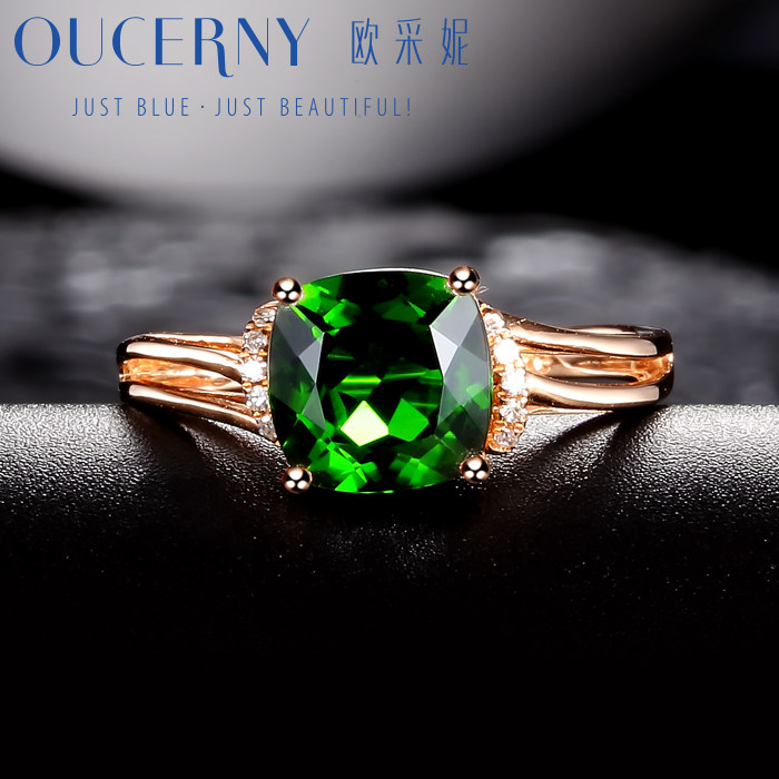 欧采妮18k玫瑰金1.8克拉指环 oucerny欧采妮手饰