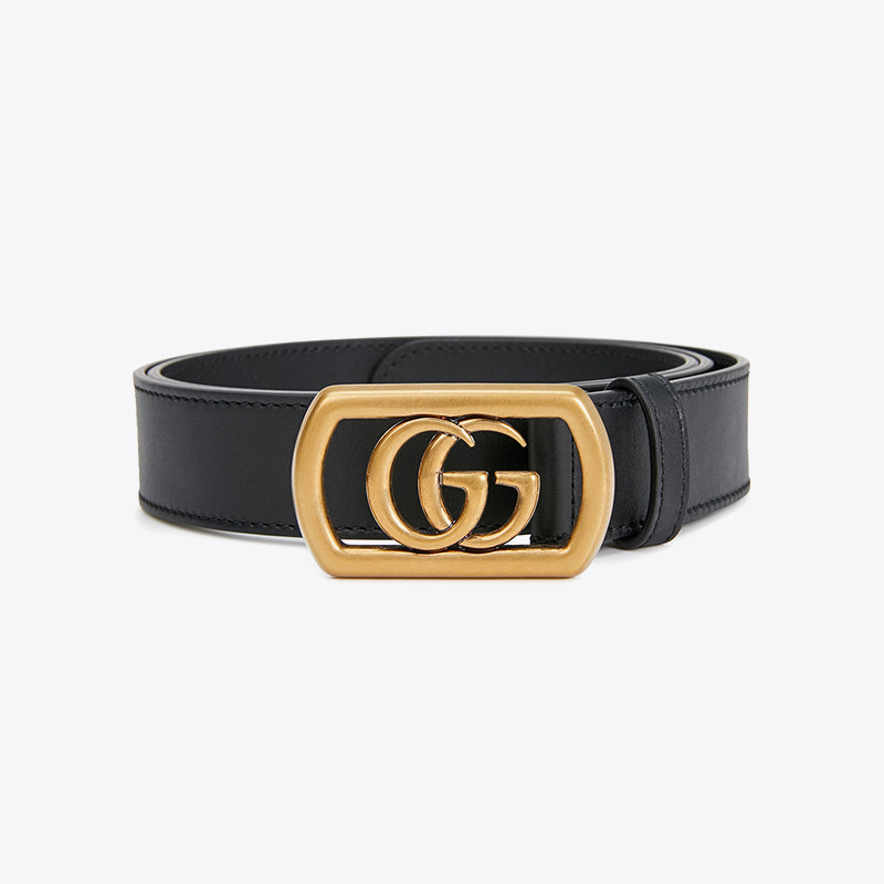 gucci /古驰金扣双gg正装潮男腰带 万奢城腰带/皮带/腰链