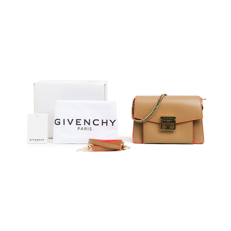 givenchy /纪梵希牛皮拼色斜挎包 万奢城女士包袋