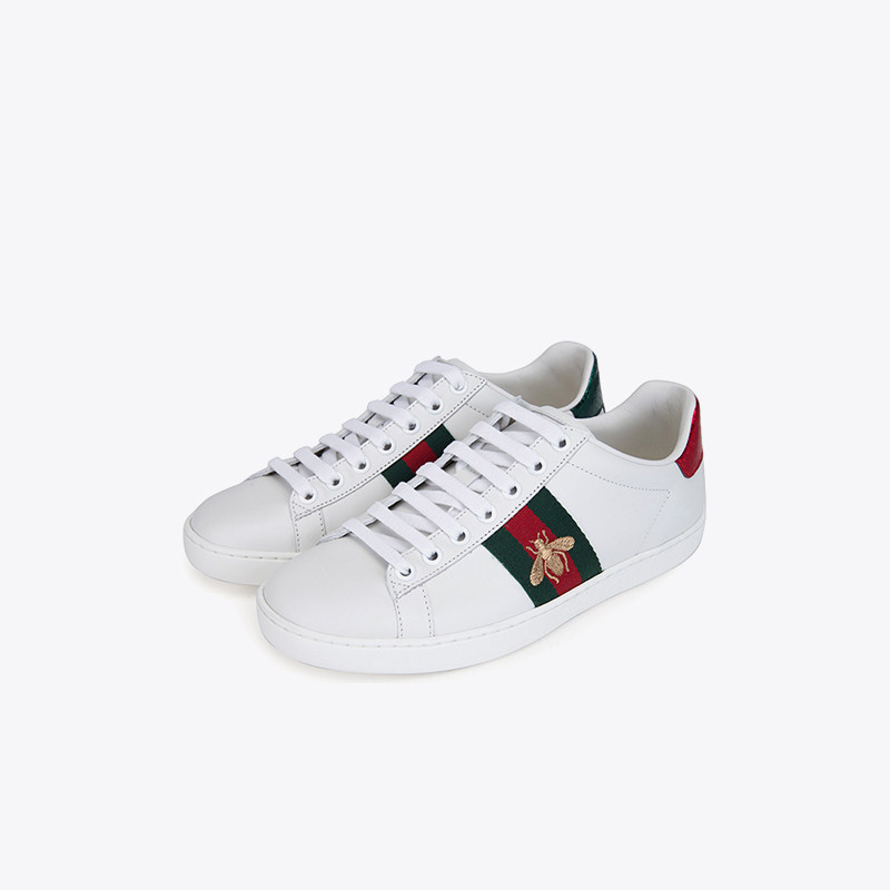 gucci /古驰ace小蜜蜂刺绣女鞋 万奢城休闲板鞋
