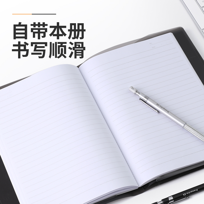 官方旗舰店 日本kokuyo国誉Gambol PP封套本一册多用收纳笔记本8mm横线资料册中学生用翻页式双层记事本子 - 图2