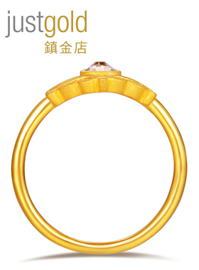 上架万花同艳黄金戒指精致