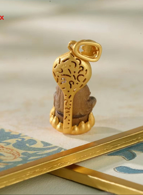 老山檀佛吊坠轻奢时尚首饰礼品