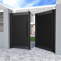 Iron Art Courtyard Eu Style Stainless Steel Villa gate Minjuku Garden Courtyard door Double open single open primary and secondary access to the household door