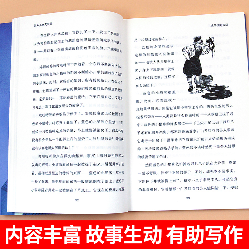 城堡镇的蓝猫纽伯瑞国际大奖儿童文学小说系列凯瑟琳凯特科布伦茨著 9-12岁儿童课外读物四五六年级小学生课外阅读书籍-图1