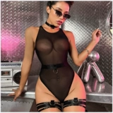 Сексуальный тонкий манекен головы, портупея на ногу, чокер, униформа, европейский стиль