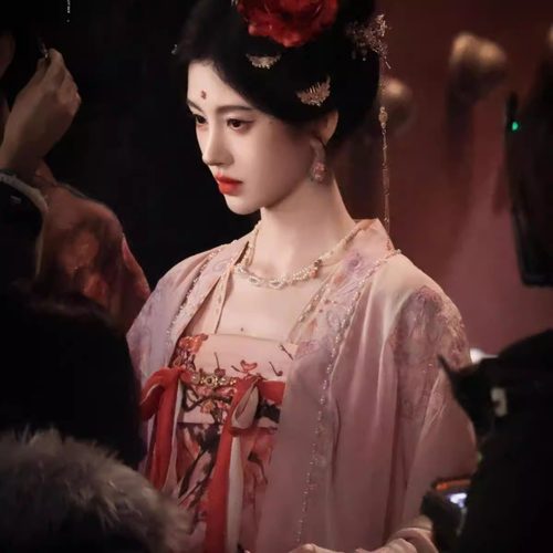 鞠婧祎同款汉服月鳞绮纪唐制复原风女齐胸飘逸大袖日常春夏长款 - 图2