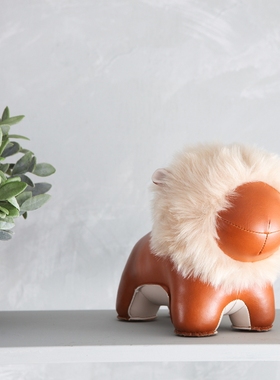 台湾手工玩偶动物河马男友狮子座