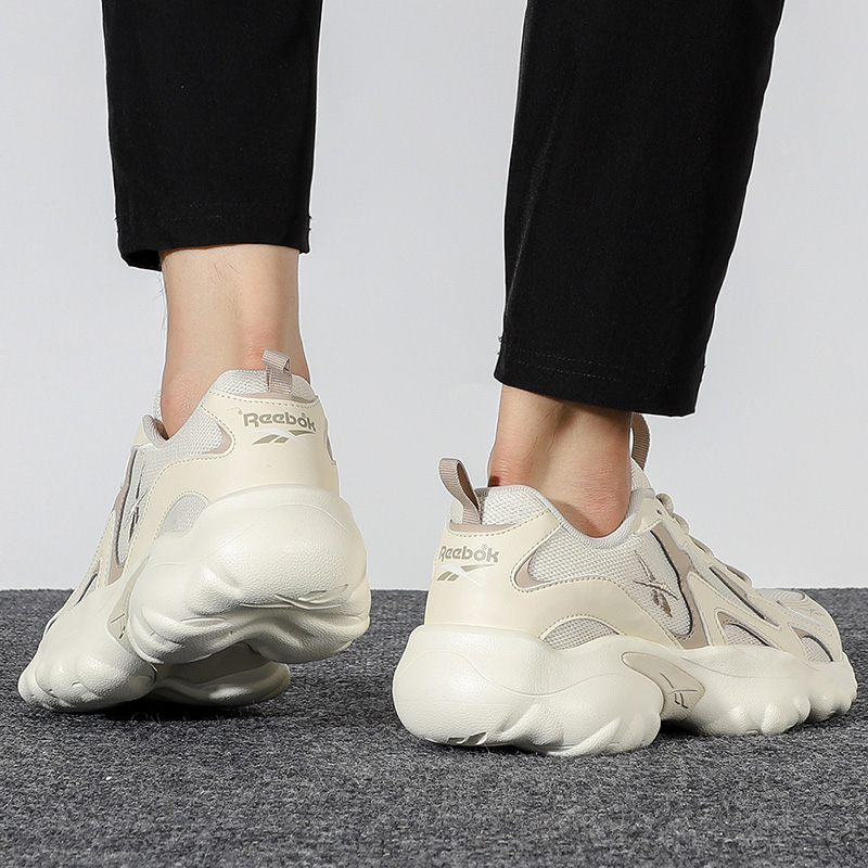 幸运叶子官方旗舰店Reebok锐步男鞋女鞋2022春季新款运动鞋情侣老爹鞋复古米色休闲鞋1