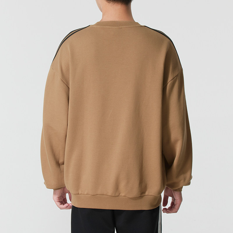 阿迪达斯正品官方旗舰店2025新款冬季三叶草棕色运动卫衣套头衫男,淘宝优惠券,粉丝福利购,淘宝优惠卷