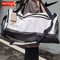 Nike Official Flagship Store Sports Bag Travel Bag Fitness Package Single Shoulder Bag Training Barrel Wave DX9789-100