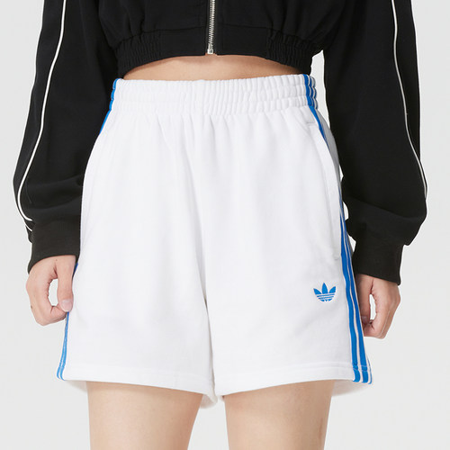 Adidas阿迪达斯三叶草短裤女2026夏季新款跑步训练针织透气运动裤 - 图0