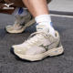 Lucky Leaf丨Mizuno ເກີບຜູ້ຊາຍແລະແມ່ຍິງ RACER S retro ພໍ່ເກີບ breathable West Lake Longjing sneakers