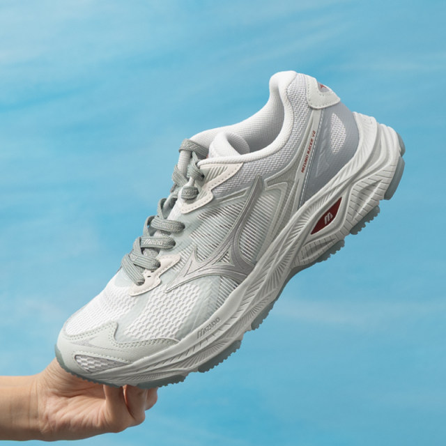 Mizuno Mizuno 26 ໃຫມ່ summer ເກີບຜູ້ຊາຍແລະແມ່ຍິງ retro ພໍ່ແນວໂນ້ມ cushioning ເກີບແລ່ນ RACER V2