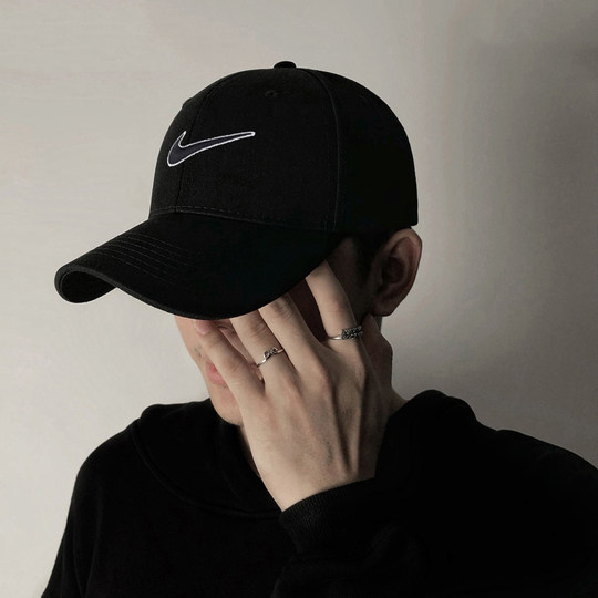 Nike Nike Hats Men's Hats Women's Hats Spring and Autumn New Breathable Sports Hats Soft Top Baseball Cap Curved Brim Hat Peaked Hat