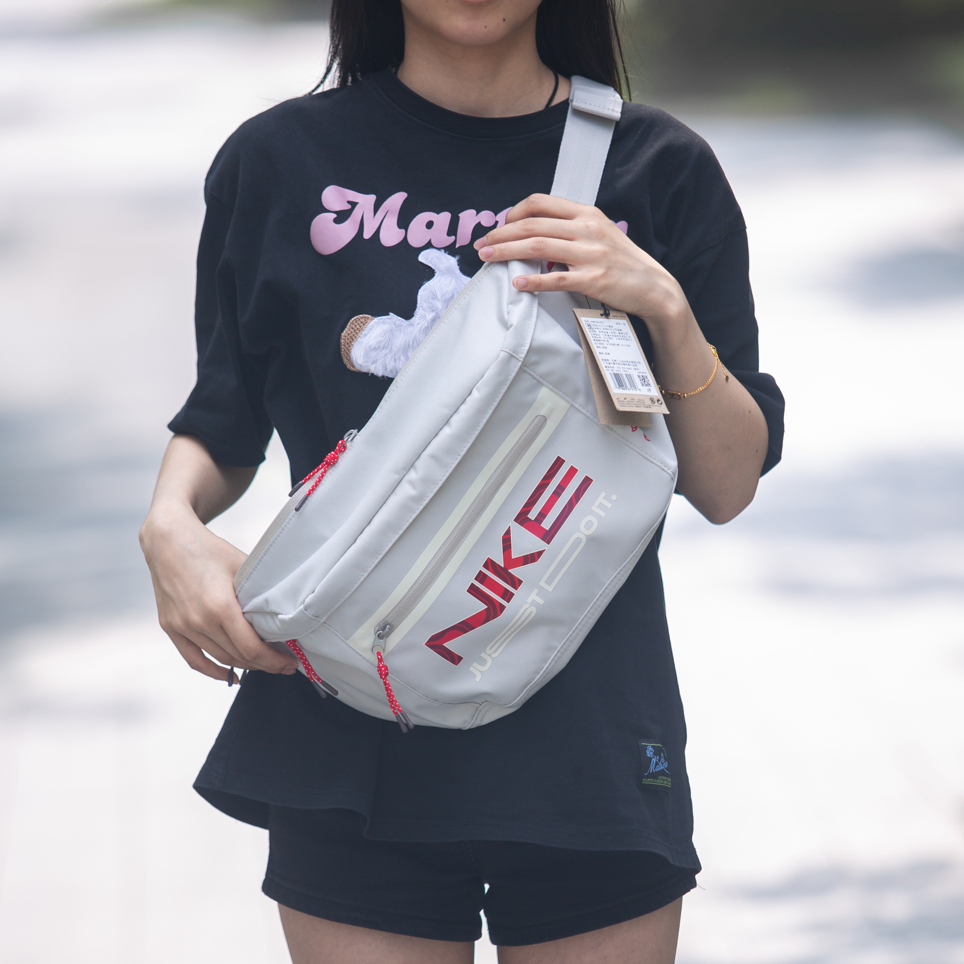 Lucky Leaf丨NIKE Nike shoulder bag men's bag women's bag summer new messenger bag sports waist bag casual bag