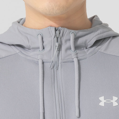 UA安德玛针织外套男装秋季新款连帽运动服跑步训练服休闲男士夹克 - 图2