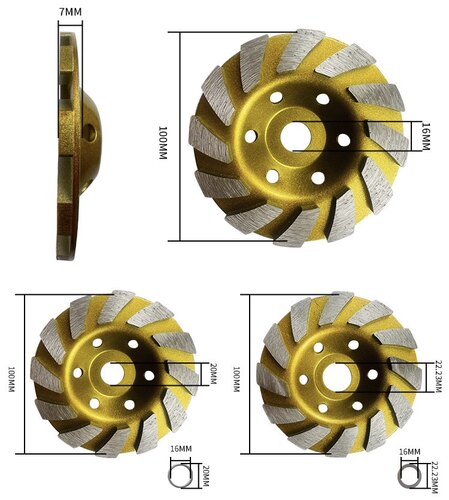 金刚石磨片角磨机打磨片大理石瓷砖抛光磨边轮混凝土水泥地坪磨盘 - 图1