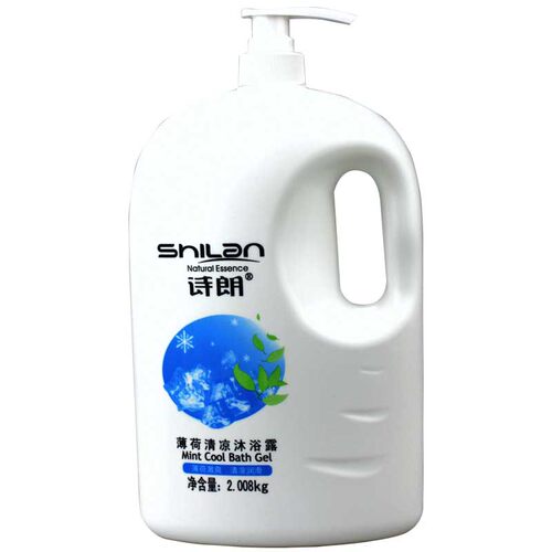 诗朗薄荷沐冰爽沐浴露海马芦荟清凉夏天沐浴乳家庭学生持久留香男 - 图3