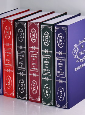 欧式假书样板房软装饰品书房装饰书摆件售楼部仿真书道具书模型壳