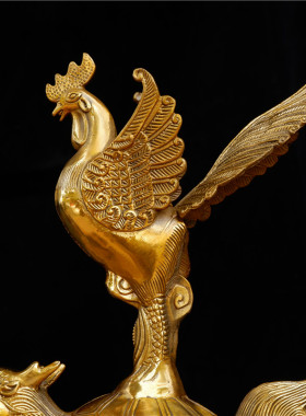 泰山开运金鸡龙龟家居摆件