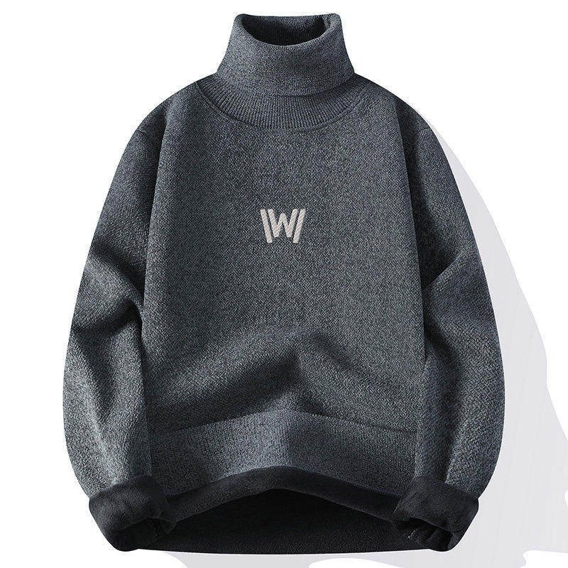 高领一体绒毛衣男士冬季潮牌加厚保暖内搭打底针织衫男款冬装线衣,淘宝优惠券,粉丝福利购,淘宝优惠卷