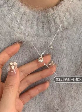 S925银称心如意银坨子项链女款2025新款爆款轻奢小众高级感锁骨