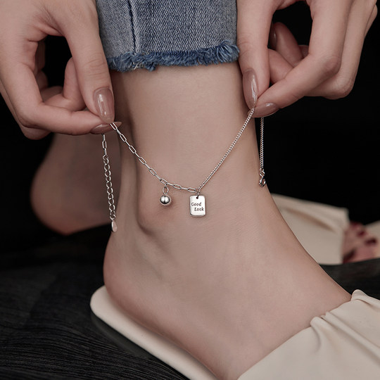 925纯银gookluck脚链女小众设计感轻奢脚环2022年新款夏
