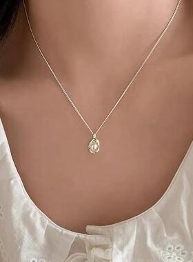 女925银珍珠项链爆款新款