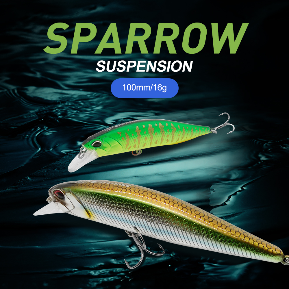 ESFISHING缓沉路亚硬饵米诺麻雀假饵SPARROW100mm16g翘嘴黑鱼 - 图0