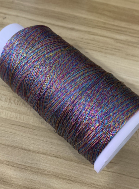幻彩红绳diy编织手工刺绣金银线