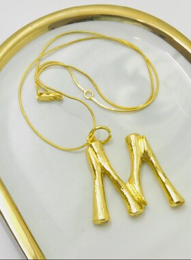 欧美26个英文字母项链女短款百搭