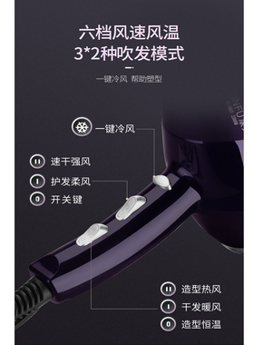 发廊专业低噪音沙龙家用电吹风机