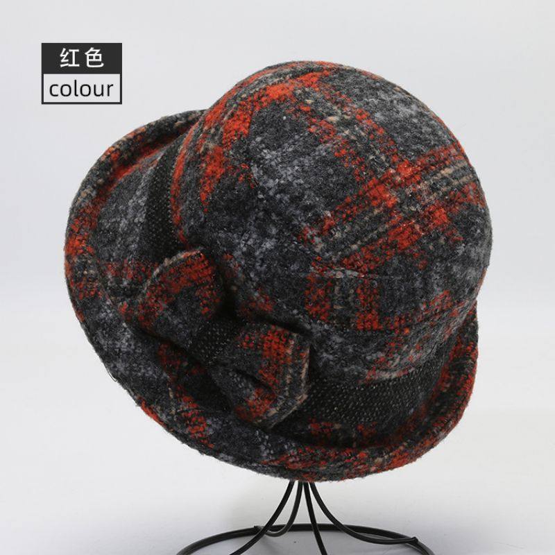 中老年人帽子女秋冬季妈妈毛呢礼帽加厚奶奶布盆帽春秋休闲渔夫帽,淘宝优惠券,粉丝福利购,淘宝优惠卷