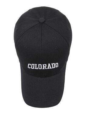 colorado春夏季新款棒球帽子男女显脸小舌帽字母刺绣遮阳帽