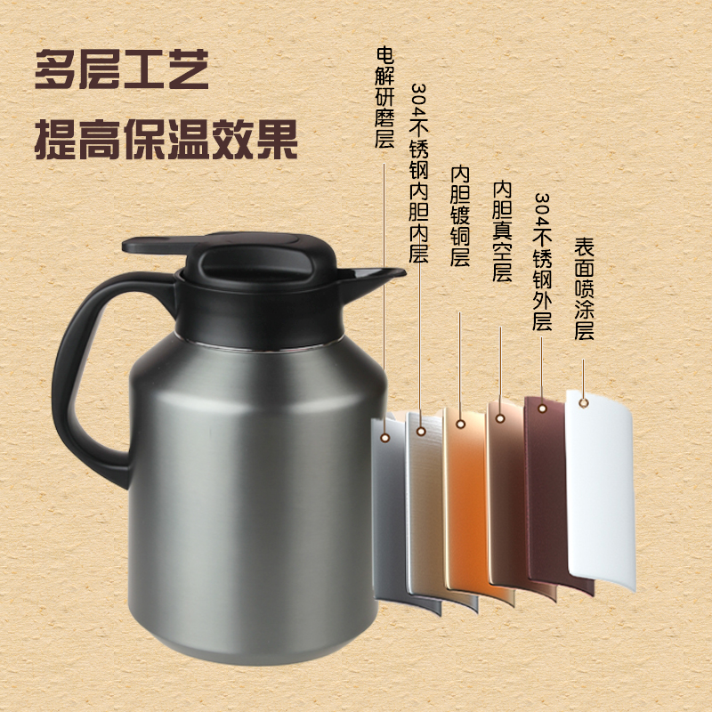 富光泡茶焖茶壶不锈钢茶水分离老白茶闷泡茶壶保温壶家用大号暖壶-图1