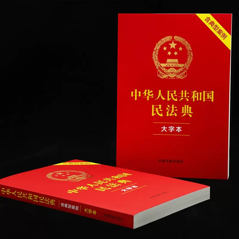 正版2024适用 中华人民共和国民法典 大字本 含典型案例 中国法制出版社 中国人民司法解释婚姻法律法规常用工具教材教程书籍 - 图1