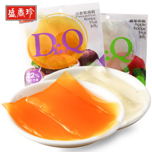 盛香珍蒟蒻果冻dr.q台湾进口零食3袋共630g可吸布丁混合水果包邮