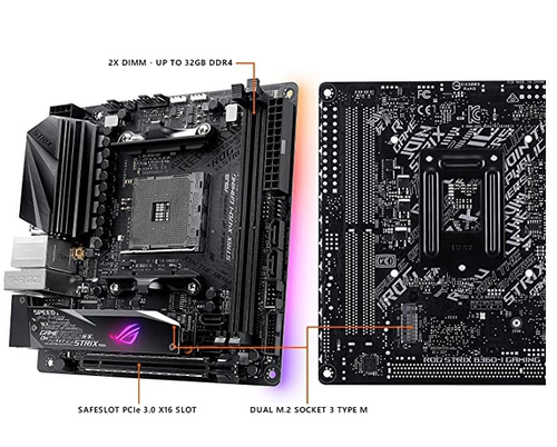 华硕ROG STRIX X470-I GAMING台式机am4主板AMD R7 5600g 5950x - 图1