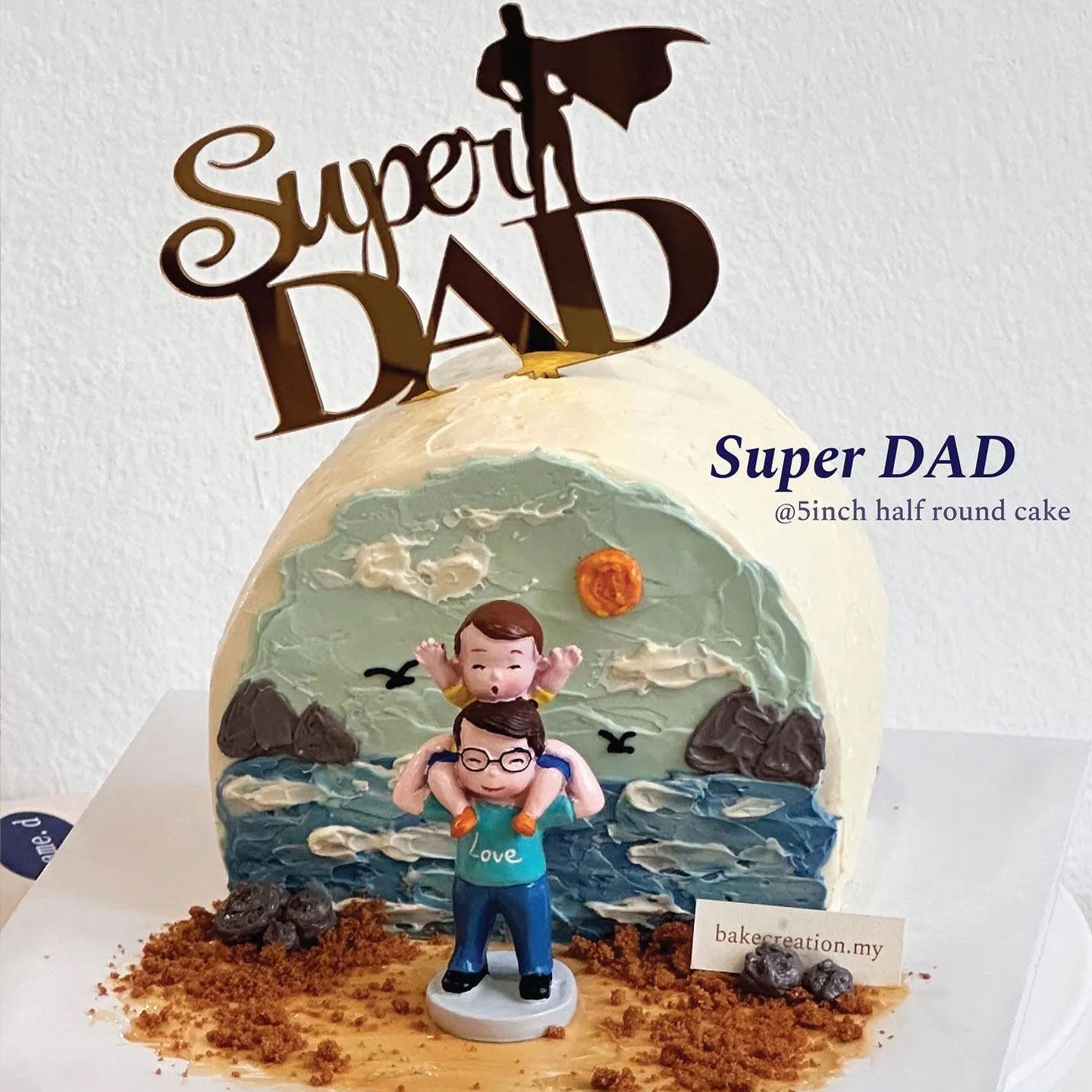父亲节手绘DIY父爱如山蛋糕装饰超级爸爸亚克力插牌树脂甜品摆件,淘宝优惠券,粉丝福利购,淘宝优惠卷