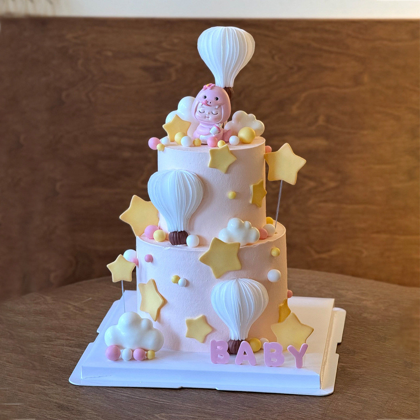 治愈系蛇宝宝满月宴周岁百天蛋糕装饰小仙女生日宴威化纸气球装扮,淘宝优惠券,粉丝福利购,淘宝优惠卷