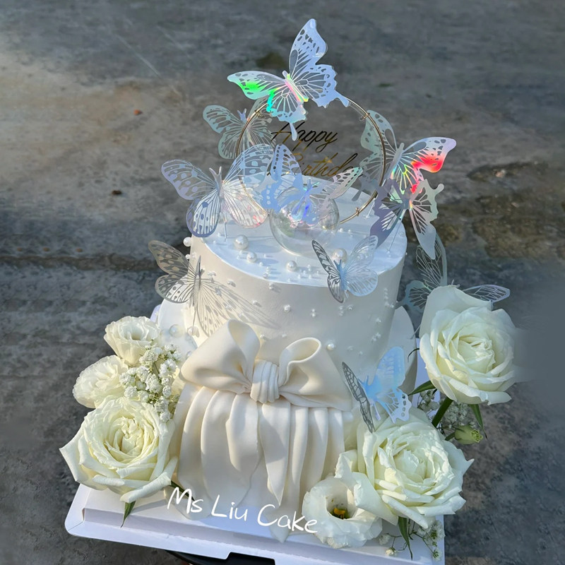 仙气飘飘仙女绝美蝴蝶适合送女生甜品蛋糕装饰鲜花玫瑰亚克力插件,淘宝优惠券,粉丝福利购,淘宝优惠卷